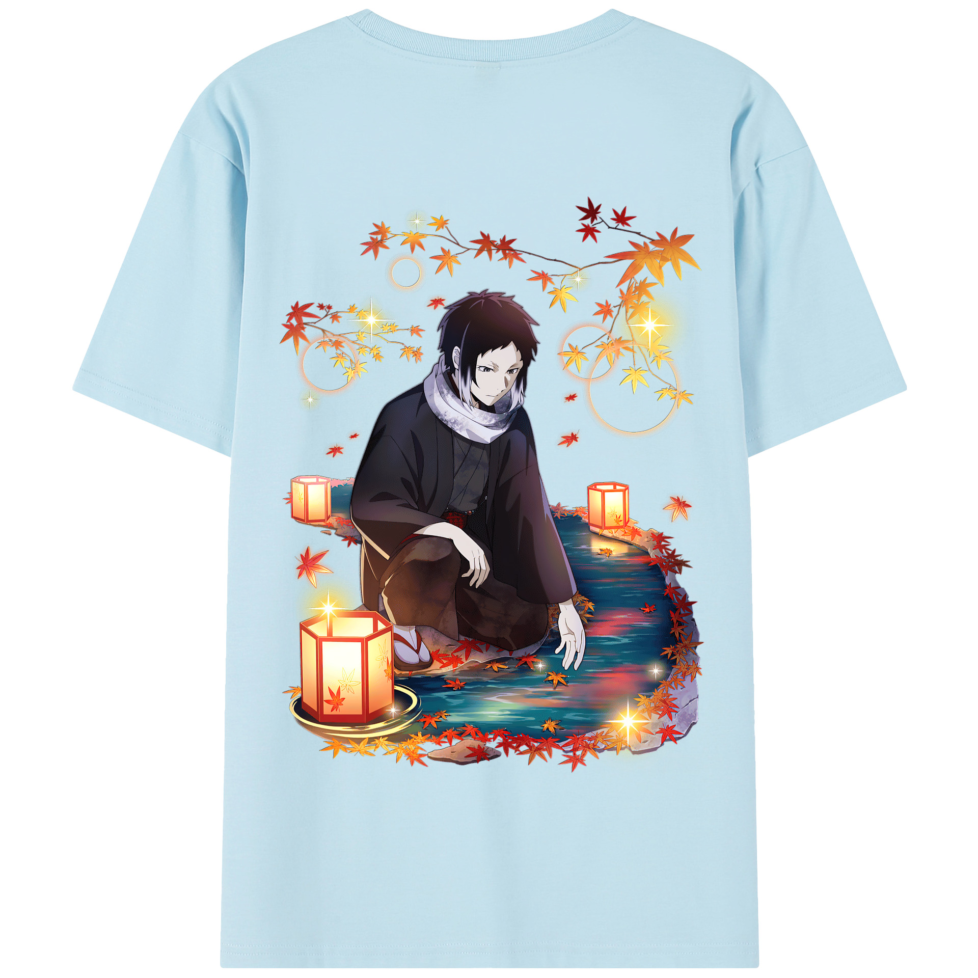 （画像用） 文豪ストレイドッグス Bungo Stray Dogs 綿100％半袖Tシャツ（背面プリント）